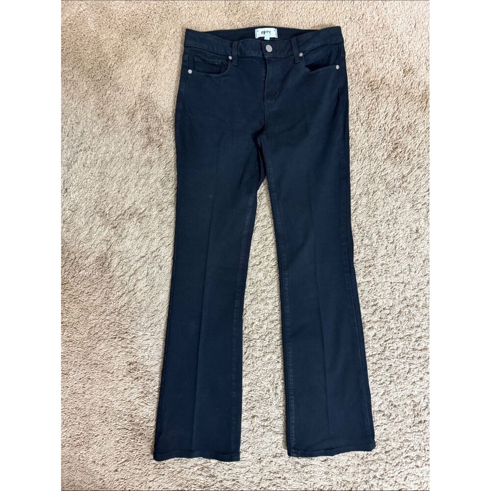 PAIGE Skyline Bootcut Jeans Women Black size 29 Western Rodeo Casual Minimalist
